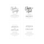 Modern Classic Wedding Invitations