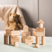 Personalised Baby Wooden Blocks