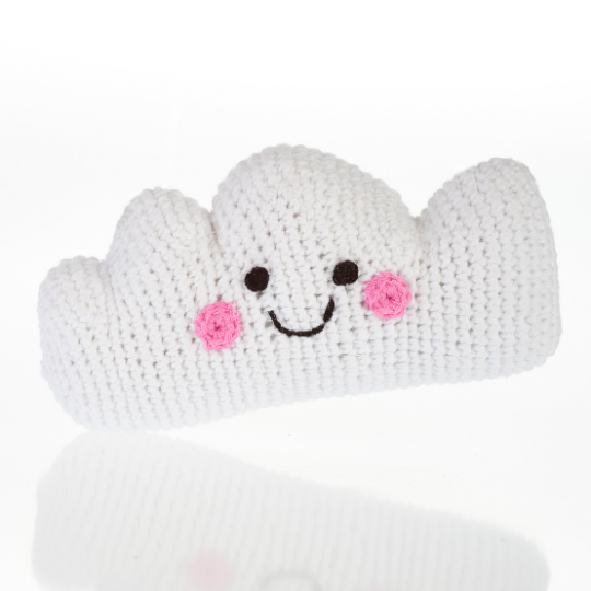 Fair Trade Crochet Cloud Rattle