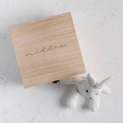 Personalised Baby Milestone Blanket Box