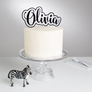 Personalised Acrylic Bubble Cake Topper