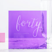 Personalised Bright Acrylic Age Party Invitations