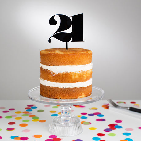 Personalised Elegant Age Cake Topper