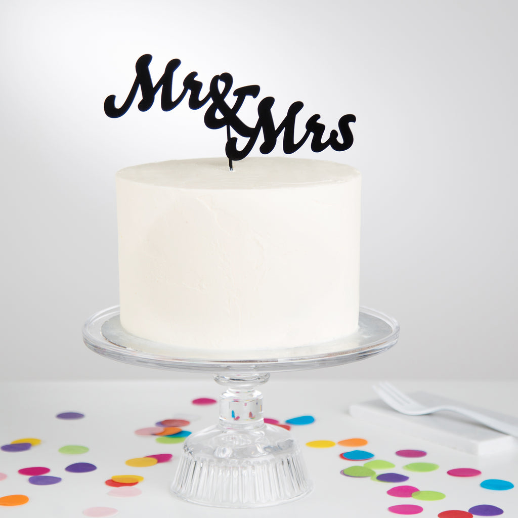 Mr And Mrs Wedding Cake Topper