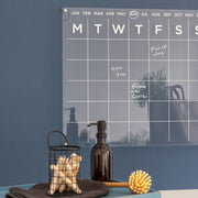 Acrylic Month To View Home Office Calendar