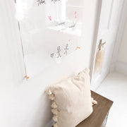 SECONDS Clear Acrylic Dry Erase Notice Board