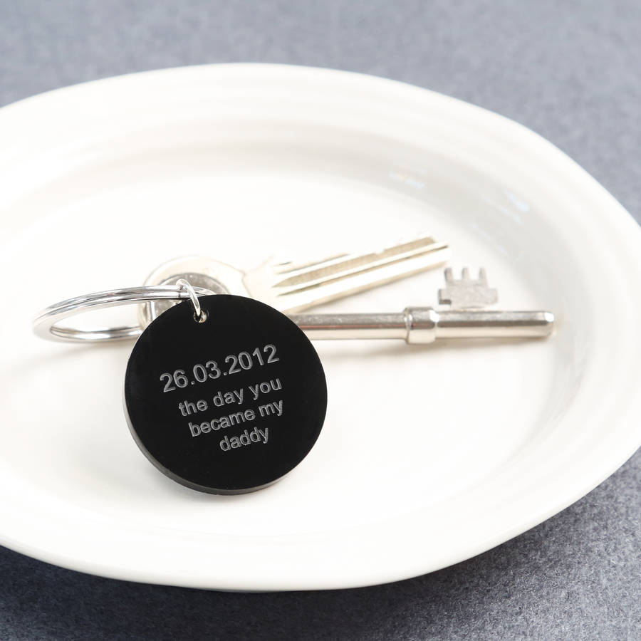 Day You Became My Daddy Acrylic Keyring