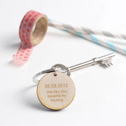 Day You Became My Daddy Wooden Keyring