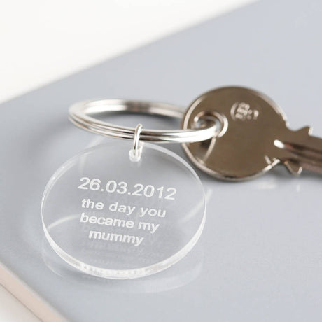 Day You Became My Mummy Acrylic Keyring