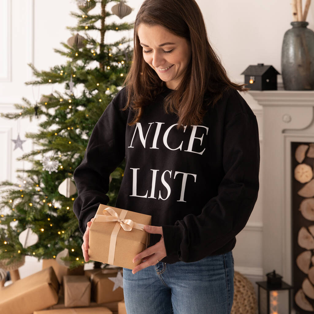 Nice List Christmas Jumper