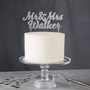 Personalised Acrylic Mr And Mrs Cake Topper