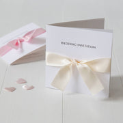 Personalised Bow Wedding Invitation