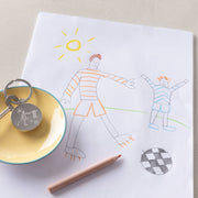 Personalised Childs Drawing Father's Day Keyring
