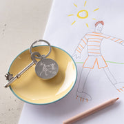 Personalised Childs Drawing Father's Day Keyring