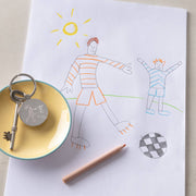 Personalised Childs Drawing Father's Day Keyring