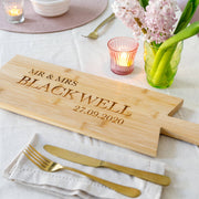 Personalised Couples Wooden Chopping/Cheese Board