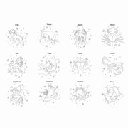 Personalised Engraved Constellation Keyring