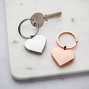 Personalised Engraved Heart Key Ring