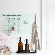 Personalised Family Acrylic Kitchen Planner
