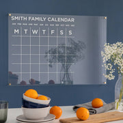 Personalised Family Acrylic Kitchen Planner