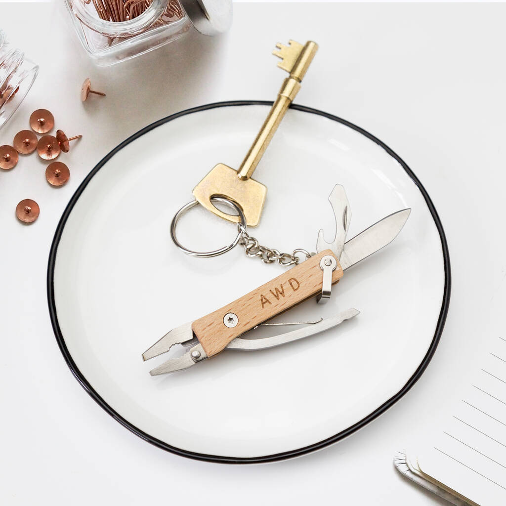 Personalised Mini Pliers Multi Tool Keyring