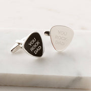 Personalised Plectrum Cufflinks