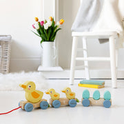 Personalised Pull Along Wooden Ducks