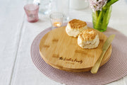 Personalised Spring Family Round Chopping Board