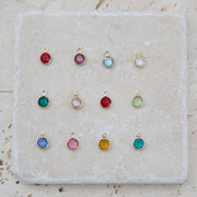 Personalised Gold Swarovski Birthstone Heart Necklace