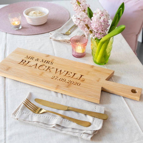 Personalised Couples Wooden Chopping/Cheese Board