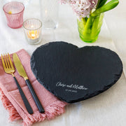 Personalised Couples Slate Cheese Board