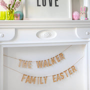 Personalised Wooden Easter Family Garland