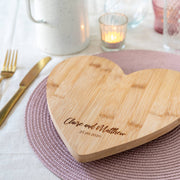 Personalised Wooden Heart Chopping Board