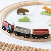 Personalised Wooden Tree Tops Train Set