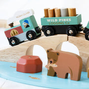 Personalised Wooden Wild Pines Train Set