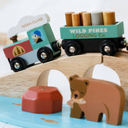 Personalised Wooden Wild Pines Train Set