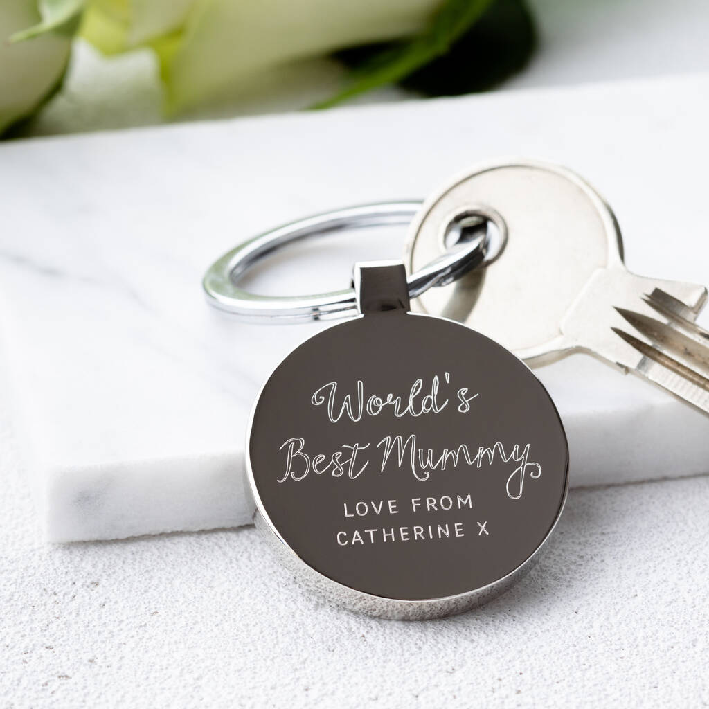 Personalised World's Best Mummy Keyring