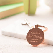 Personalised World's Best Mummy Keyring