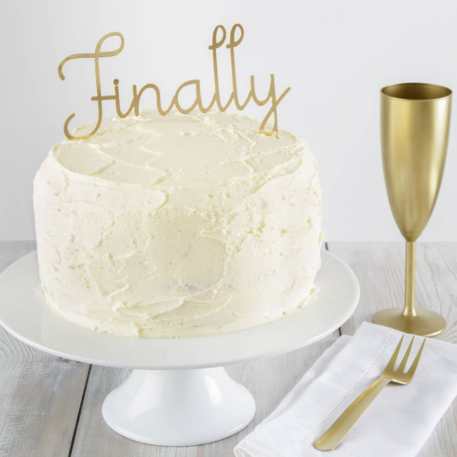 Finally Cake Topper