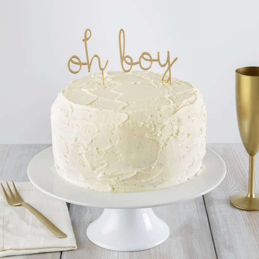 Oh Boy Cake Topper