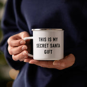 Secret Santa Gift Christmas Enamel Mug