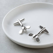 Silver Wing Nut Tool Cufflinks