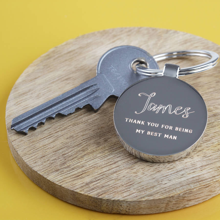 Thank You For Being My Best Man Keyring