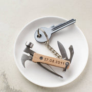Wooden Anniversary Multi Tool Keyring