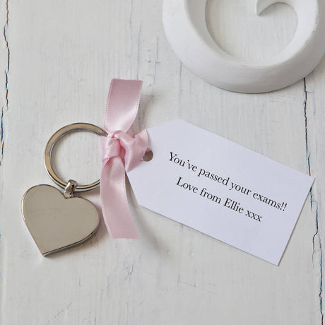 You've Passed! Exam Success Heart Keyring