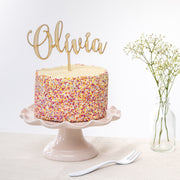 Personalised Acrylic Cake Topper