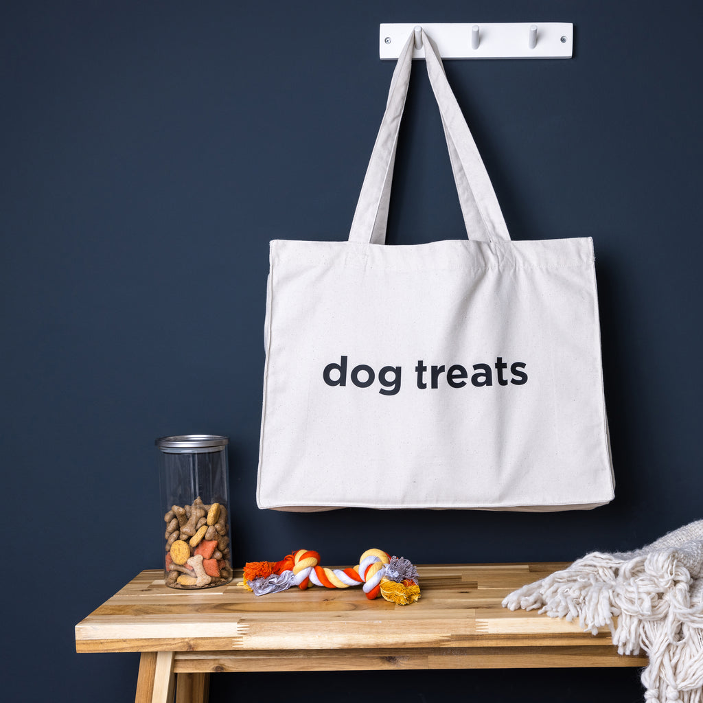 Personalised New Pet Dog Treats Large Tote Bag