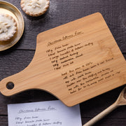 Personalised Handwriting Christmas Recipe Chopping Board