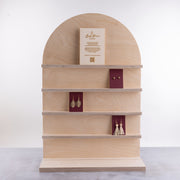 Birch Plywood Curved Jewellery Display Stand