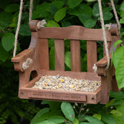 Personalised Wooden Garden Swing Bird Feeder